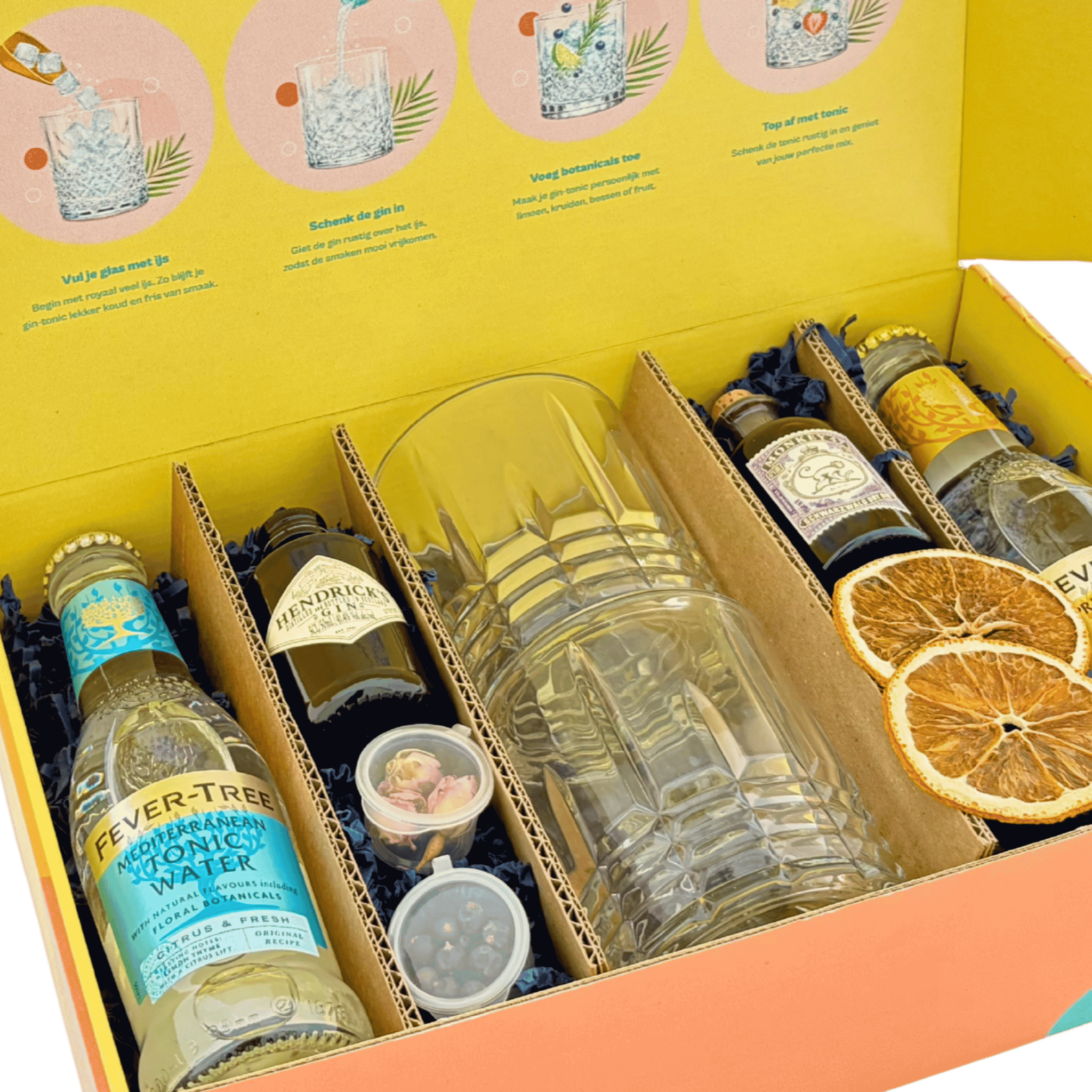 Hendricks Monkey 47 Minis Gin-Tonic Giftbox open